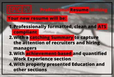 I will professionally create or rewrite your resume